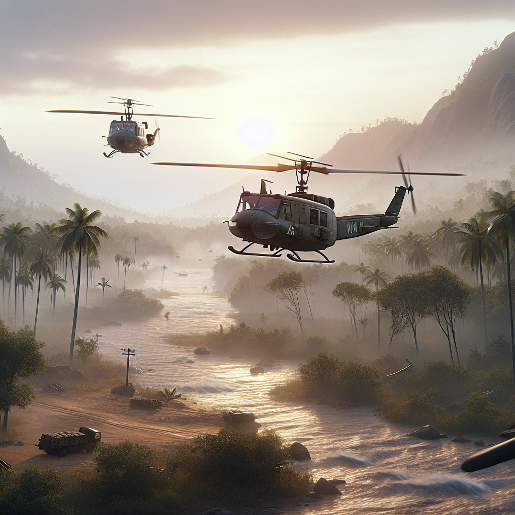 Hell let Loose Vietnam. Hueys im Anflug.